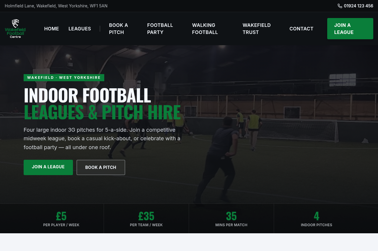 Wakefield Football Centre website after the redesign by North Growth Digital